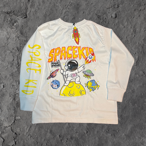 Space Graphic Long-Sleeve Shirt - Yellow