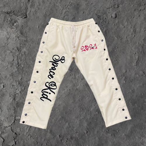 Space Kid Windbreaker Pants - Cream