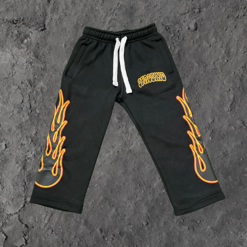 Space Flame Joggers — Black